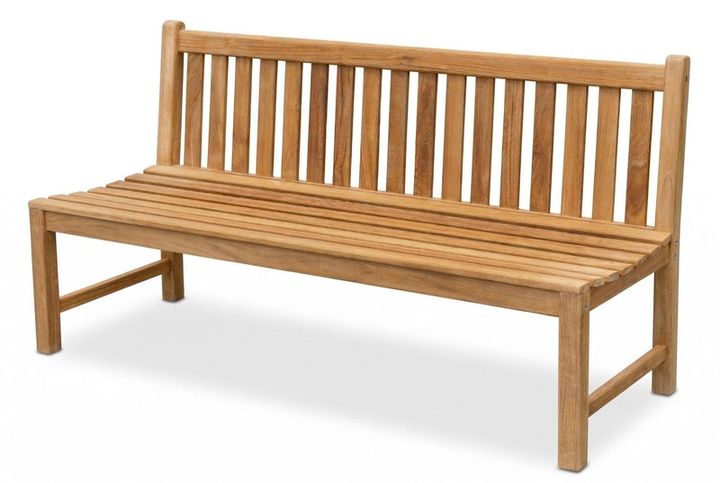 Stabile Holz Gartenbank Picadelly 180 cm ohne Armlehne aus Teak
