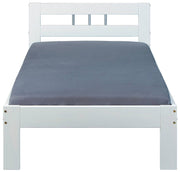 Bett FANA Einzelbett Futonbett 90x200 Kiefer massiv Weiß lackiert