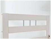 Bett FANA Einzelbett Futonbett 90x200 Kiefer massiv Weiß lackiert