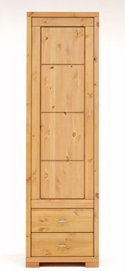 Schrank Guldborg schmal 1 Holztür 2 Schubladen Kiefer massiv