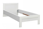 Jugendbett SNOW Bett 90 x 200 cm Einzelbett in Weiß matt von Forte