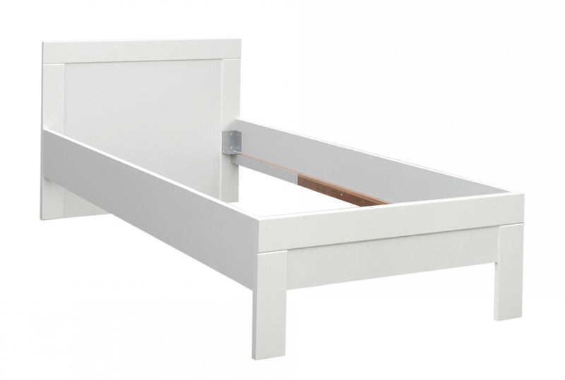 Jugendbett SNOW Bett 90 x 200 cm Einzelbett in Weiß matt von Forte