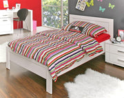 Jugendbett SNOW Bett 90 x 200 cm Einzelbett in Weiß matt von Forte