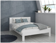 Jugendbett SNOW Bett 140 x 200 cm Einzelbett in Weiß matt von Forte