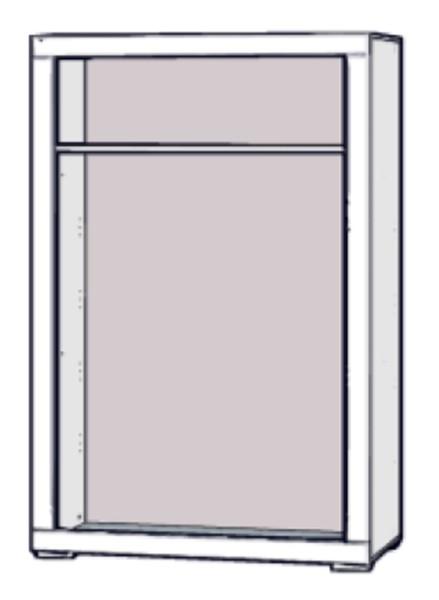 Kleiderschrank SNOW Schrank 2 Türen Breite 116 cm Weiß matt Forte