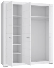 Jugendzimmer SNOW Weiß | Komplett-Set 7-tlg. mit Bett 140x200 | Forte