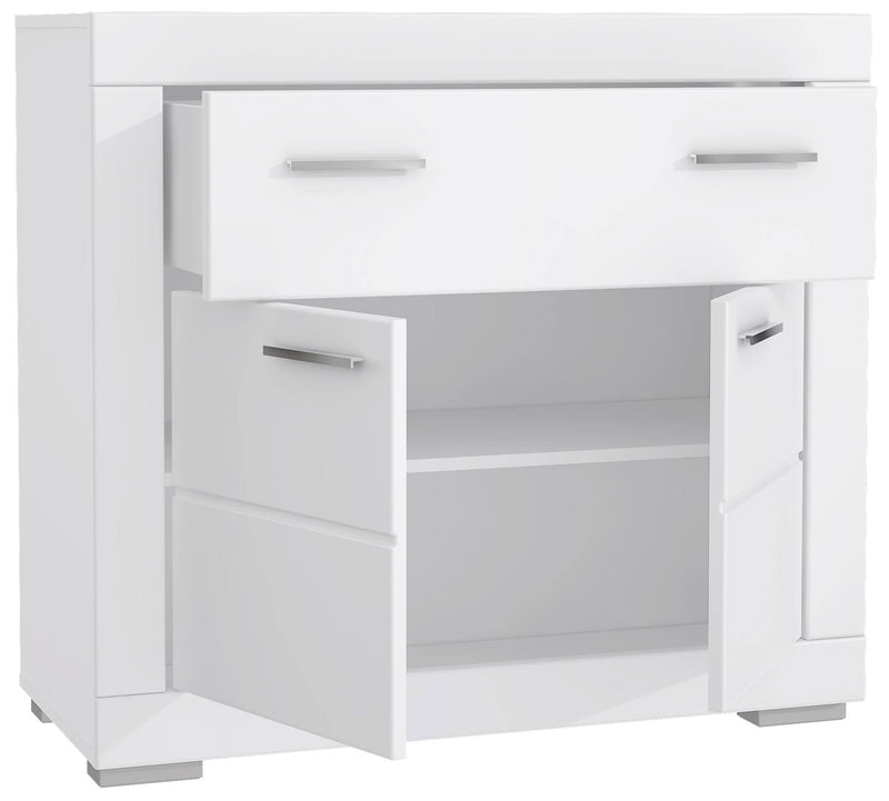 Jugendzimmer SNOW Weiß | Komplett-Set 7-tlg. mit Bett 140x200 | Forte