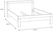 Jugendzimmer SNOW Weiß | Komplett-Set 7-tlg. mit Bett 140x200 | Forte