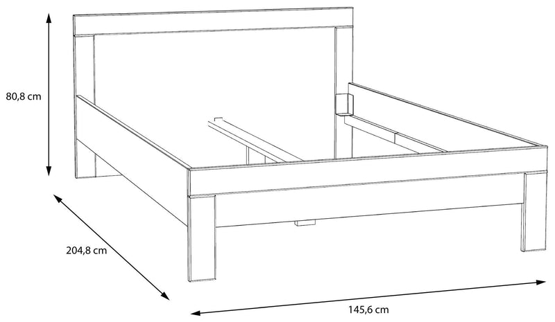 Jugendzimmer SNOW Weiß | Komplett-Set 7-tlg. mit Bett 140x200 | Forte