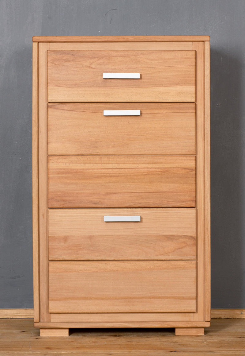 Schuhschrank Schuhkipper Genf 61 cm Kernbuche massiv geölt
