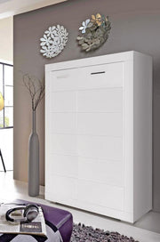 Highboard SNOW Schrank mit 2 Türen 8 Fächer Weiß matt von Forte