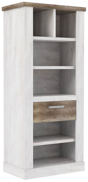 Regal DURO Bücherregal 1 Schublade - Optik Pinie weiß antik