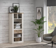 Regal DURO Bücherregal 1 Schublade - Optik Pinie weiß antik