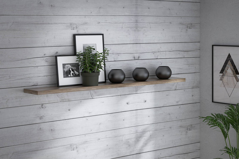 Wandboard passend zur Serie DURO Wandregal 200 cm Eiche Optik antik