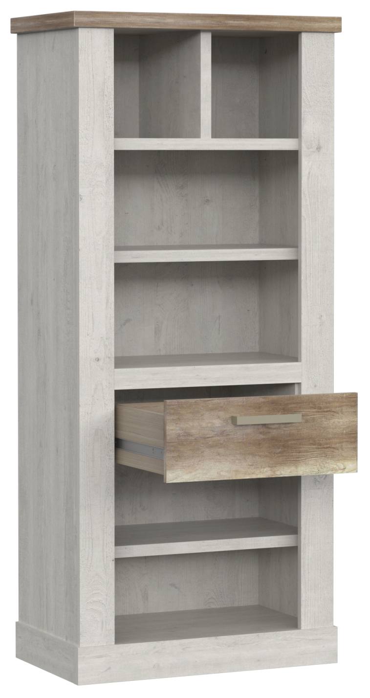 Wohnzimmerschrank DURO  5-tlg Optik Pinie weiß von Forte