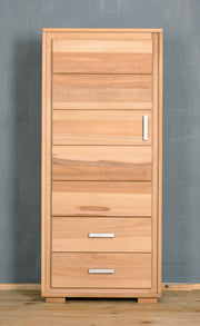 Schrank Genf 1-türig links - Kernbuche Massivholz geölt