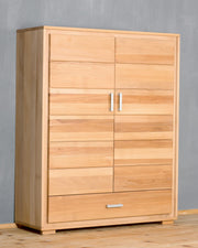 Highboard Vertiko Genf 2-türig Kernbuche Massivholz geölt