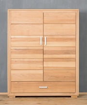 Highboard Vertiko Genf 2-türig Kernbuche Massivholz geölt