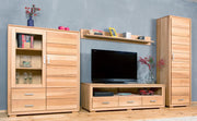 Highboard Vitrine Genf 2-türig Kernbuche Massivholz geölt