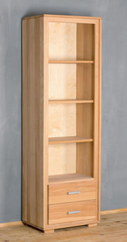Regal Genf 193 cm 2 Schubläden - Kernbuche massiv geölt