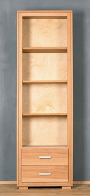 Regal Genf 193 cm 2 Schubläden - Kernbuche massiv geölt