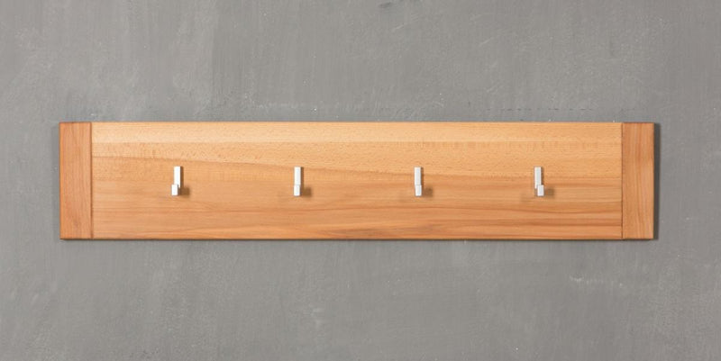 Wandgarderobe Hakenleiste Genf - Kernbuche Massivholz geölt/gewachst