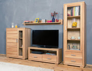 Wohnwand Genf Set IX Kernbuche Massivholz geölt 4-teilig