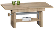 Couchtisch EVENT höhenverstellbar ausziehbar Optik Sonoma Eiche