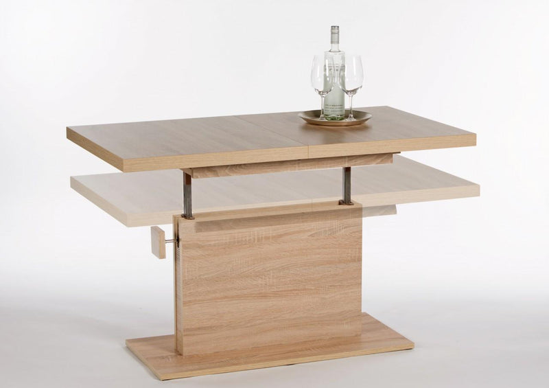 Couchtisch MONACO 120x67 höhenverstellbar ausziehbar Wohnzimmertisch