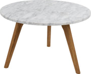 Runder Marmor Beistelltisch WHITE STONE von Zuiver groß