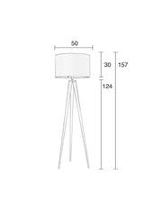 Zuiver Tripod Desinger Stehleuchte Black Maße