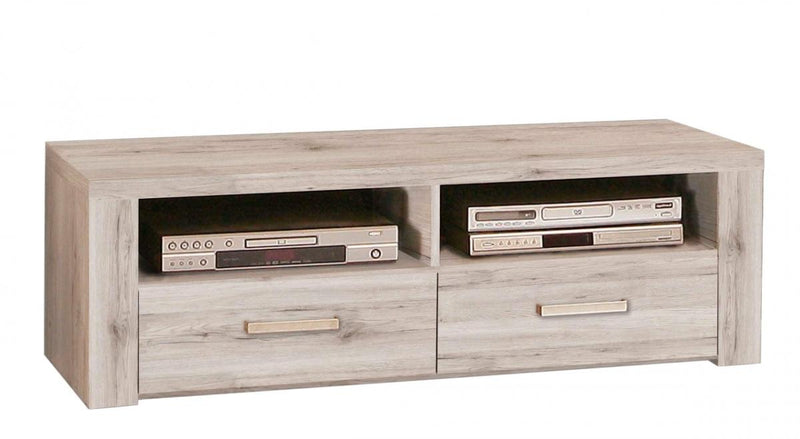 TV-Board PORTLAND Lowboard 2 Schubladen Sandeiche Dekor von Forte