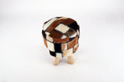 Romanteaka 7995-10 Sitzhocker mit Ziegenfell rund