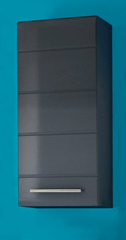 Hängeschrank CHROME Badezimmerschrank 1 Tür Optik grau-metallic