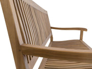 Stabile 4-sitzer Gartenbank Kingsbury in Premium Teak 180 cm