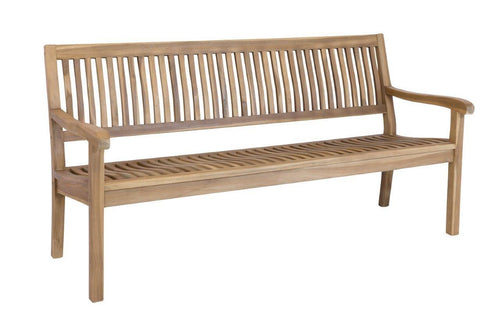 Stabile 4-sitzer Gartenbank Kingsbury in Premium Teak 180 cm