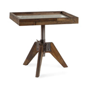Nachttisch CARPI Beistelltisch Akazie Vintage Braun von Hasena