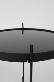 Beistelltisch Cupid in schwarz mit abnehmbaren Tablet von Zuiver