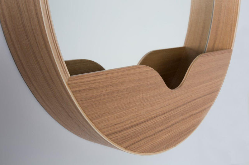 Wandspiegel / Spiegel Round 60cm mit Ablagefach von Zuiver