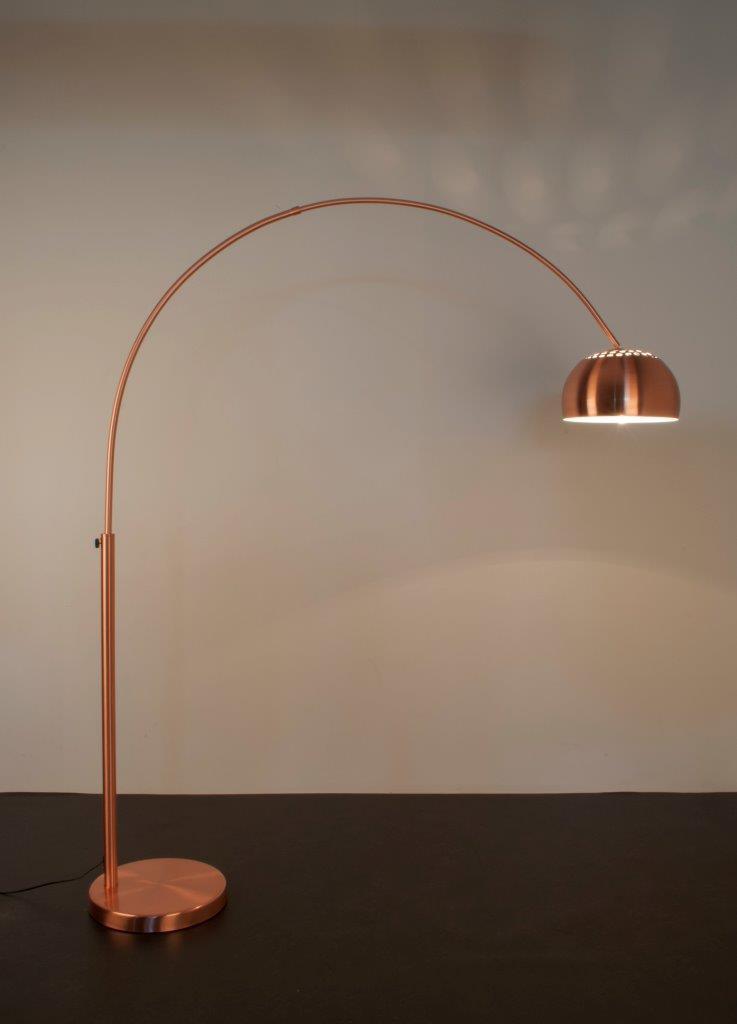 Lampe Stehlampe Bogenlampe Kupfer Metal Bow Copper von Zuiver
