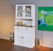 Buffet Vitrine Westerland 4-türig im Landhausstil