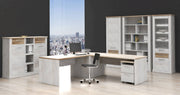 Highboard DURO 2 Türen 2 Schubladen Optik Pinie weiß antik