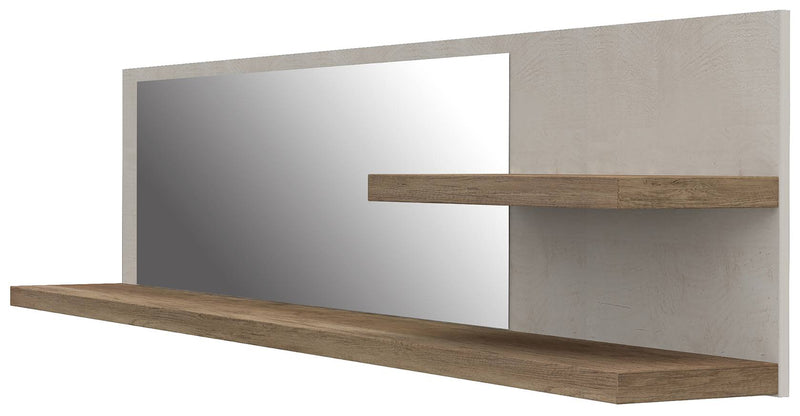 Wandboard mit Spiegel passend zur Serie DURO Pinie weiß antik
