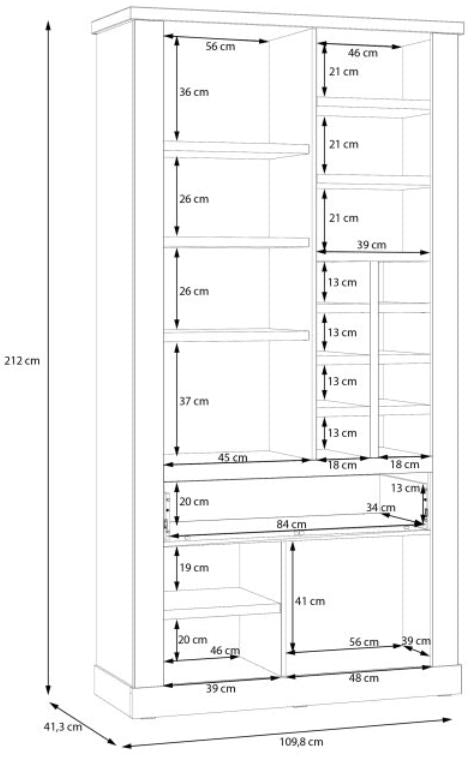 Esszimmer DURO Set 5-tlg Optik Pinie weiß antik