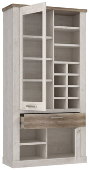 Esszimmer DURO Set 5-tlg Optik Pinie weiß antik