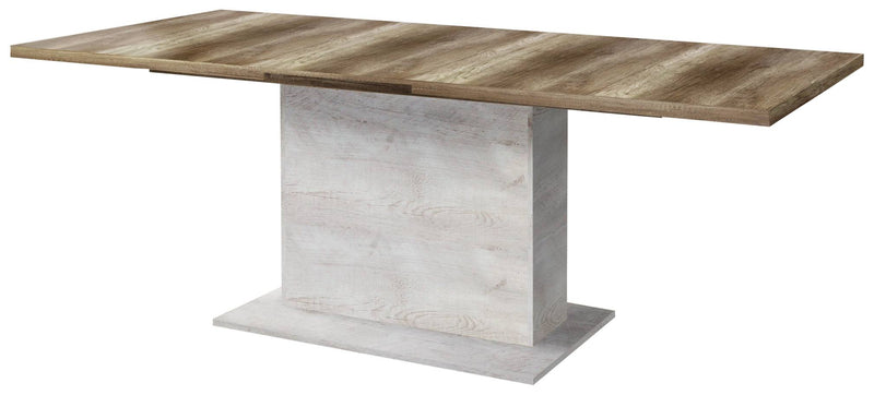 Esszimmer DURO Set 5-tlg Optik Pinie weiß antik