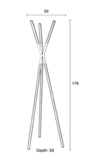 Design Kleiderständer PINNACLE weiß von Zuiver