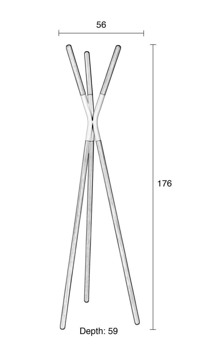 Design Kleiderständer PINNACLE grau von Zuiver