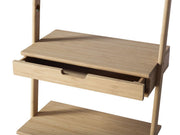 Wandgarderobe Garderobenleiter mit Schublade