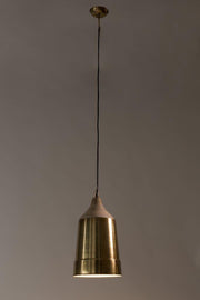 Pendelleuchte Wood Top Messing von Dutch Bone